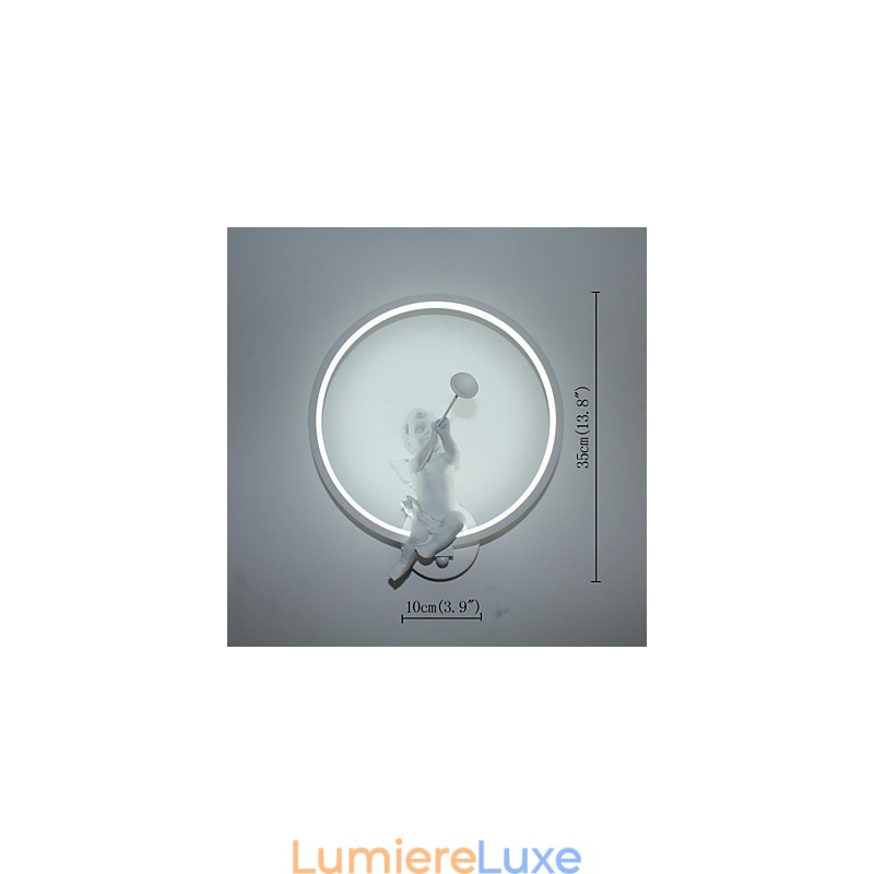 Applique murale nordique moderne et minimaliste pour chambre à coucher, luminaires décoratifs en aluminium, luminaires pour couloirs et anges