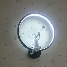 Applique murale nordique moderne et minimaliste pour chambre à coucher, luminaires décoratifs en aluminium, luminaires pour couloirs et anges