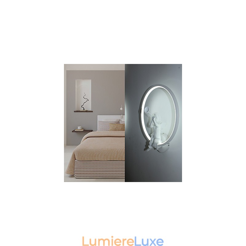 Applique murale nordique moderne et minimaliste pour chambre à coucher, luminaires décoratifs en aluminium, luminaires pour couloirs et anges