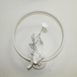 Applique murale nordique moderne et minimaliste pour chambre à coucher, luminaires décoratifs en aluminium, luminaires pour couloirs et anges