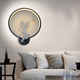 Applique murale nordique moderne et minimaliste pour chambre à coucher, luminaires décoratifs en aluminium, luminaires pour couloirs et anges