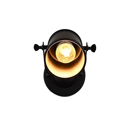 Applique murale en acier peint, style américain, style rétro, style sabre laser, style café noir Applique murale en acier peint, style américain, style rétro, style sabre laser, style café noir