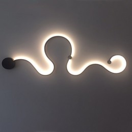 Appliques murales modernes et contemporaines en aluminium pour chambre à coucher, escalier, salon