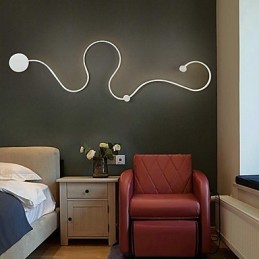 Appliques murales modernes et contemporaines en aluminium pour chambre à coucher, escalier, salon
