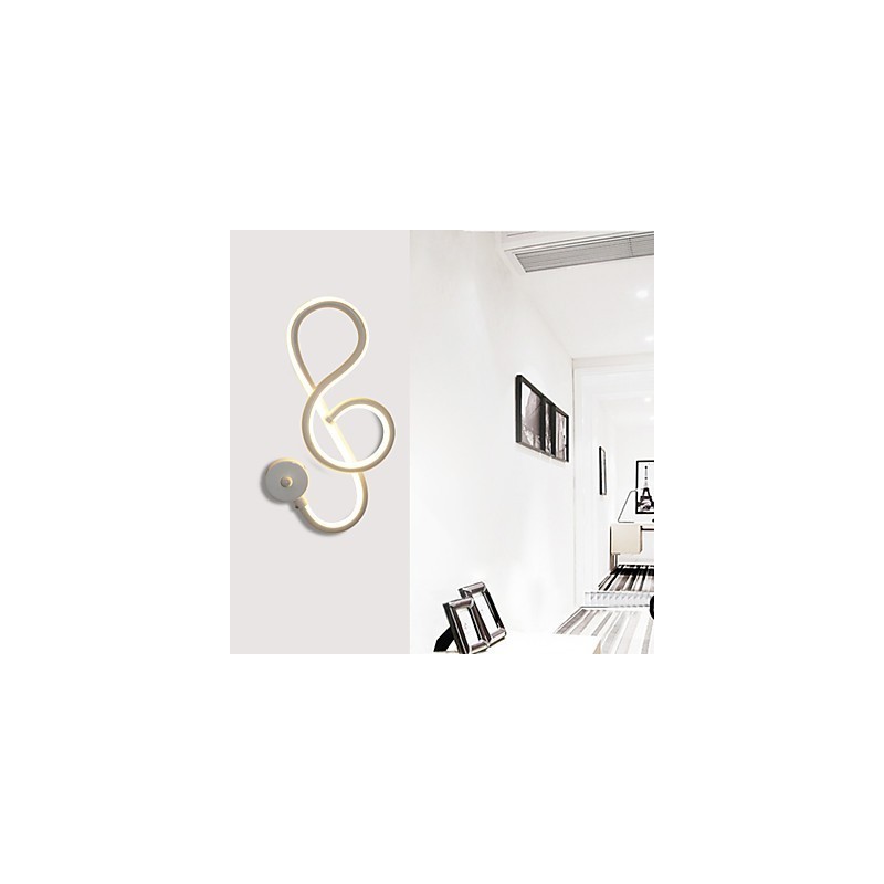 Lampe murale simple et moderne en aluminium pour couloir, chambre à coucher, chevet