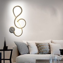 Lampe murale simple et moderne en aluminium pour couloir, chambre à coucher, chevet