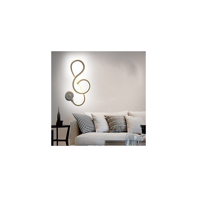 Lampe murale simple et moderne en aluminium pour couloir, chambre à coucher, chevet