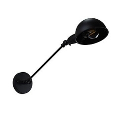 Applique murale en acier peint, style rétro, style américain, style sabre laser, style noir