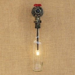 Lampe de style mini en bronze antique rétro pour la protection des yeux et la lumière ambiante