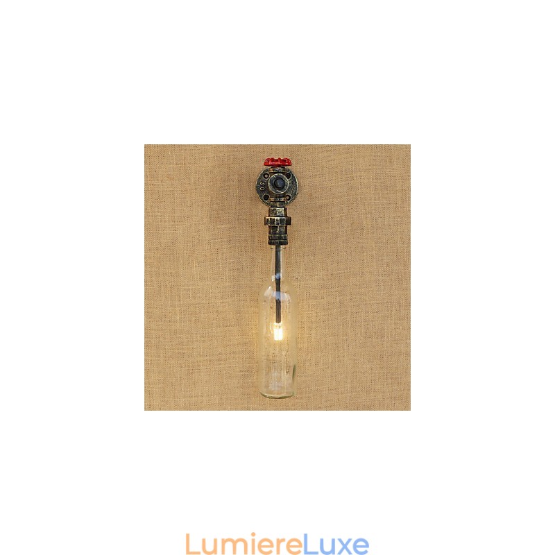 Lampe de style mini en bronze antique rétro pour la protection des yeux et la lumière ambiante