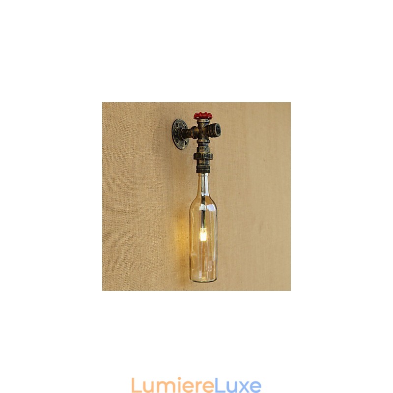 Lampe de style mini en bronze antique rétro pour la protection des yeux et la lumière ambiante