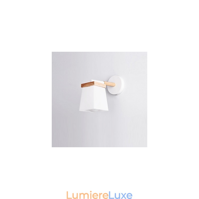 Applique murale carrée en verre pour chambre à coucher, éclairage d'ambiance moderne