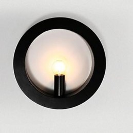 Nouvelle lampe murale en fer forgé, vente en gros, lampe murale ronde pour salon, canapé, arrière-plan