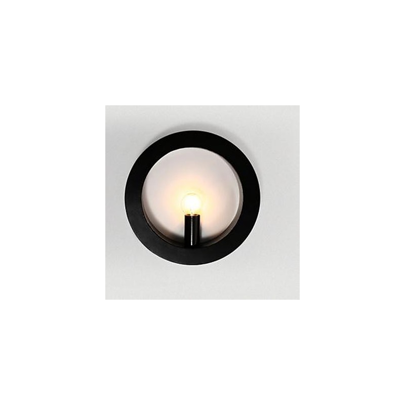 Nouvelle lampe murale en fer forgé, vente en gros, lampe murale ronde pour salon, canapé, arrière-plan