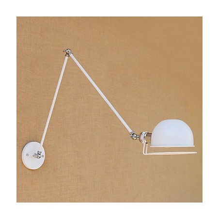 Applique murale à bras pivotant style mini, style vintage, avec éclairage d'ambiance et protection des yeux Applique murale à bras pivotant style mini, style vintage, avec éclairage d'ambiance et protection des yeux