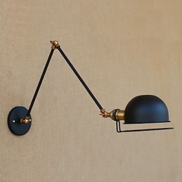 Applique murale à bras pivotant style mini, style vintage, avec éclairage d'ambiance et protection des yeux