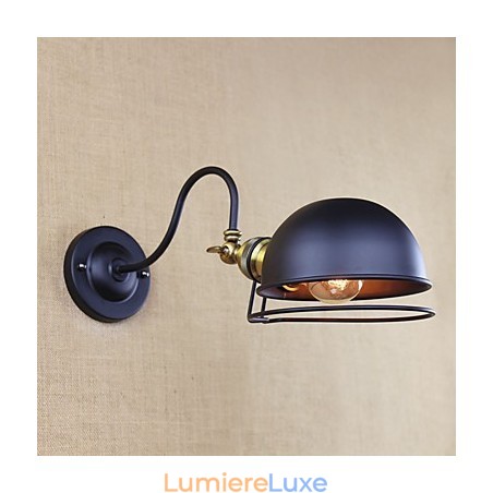 Applique murale rétro simple de style mini avec protection des yeux Applique murale rétro simple de style mini avec protection des yeux