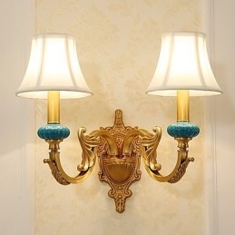 Applique murale simple, traditionnelle et classique en laiton, style mini