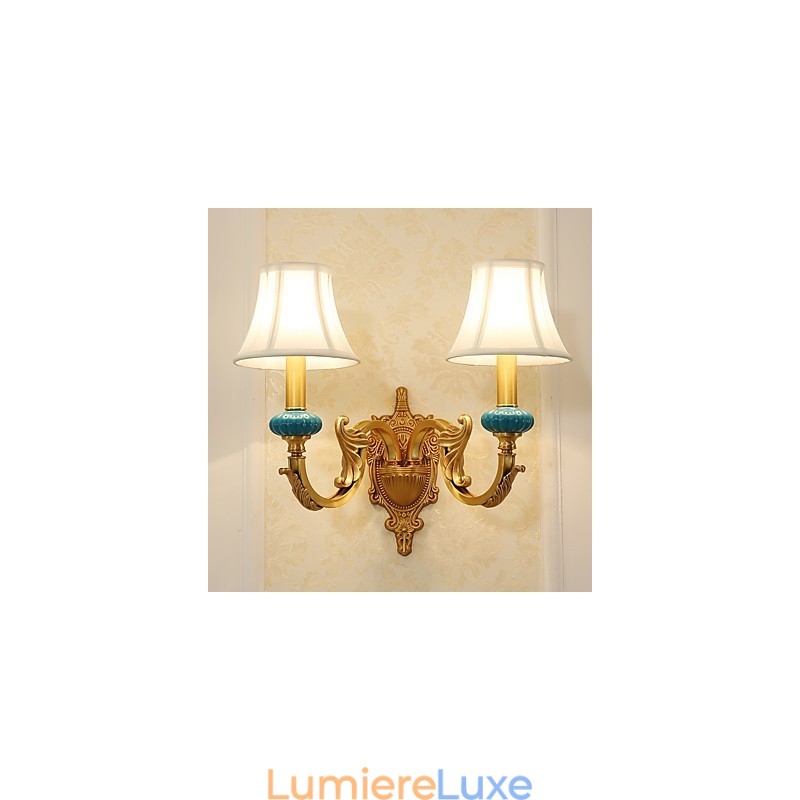 Applique murale simple, traditionnelle et classique en laiton, style mini