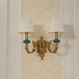 Applique murale simple, traditionnelle et classique en laiton, style mini