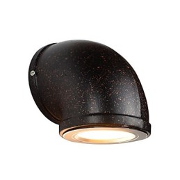 Applique murale en fer forgé, lampe sabre laser noire muette sur le mur