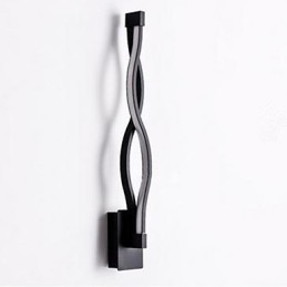 Applique murale moderne et simple en aluminium, style vague, idéale pour une chambre à coucher, un couloir, un salon ou une télévision