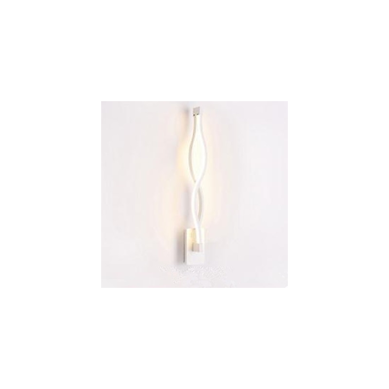 Applique murale moderne et simple en aluminium, style vague, idéale pour une chambre à coucher, un couloir, un salon ou une télévision