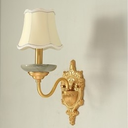Applique murale simple, traditionnelle et classique en laiton, style mini