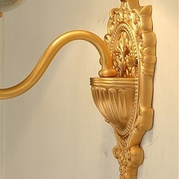Applique murale simple, traditionnelle et classique en laiton, style mini