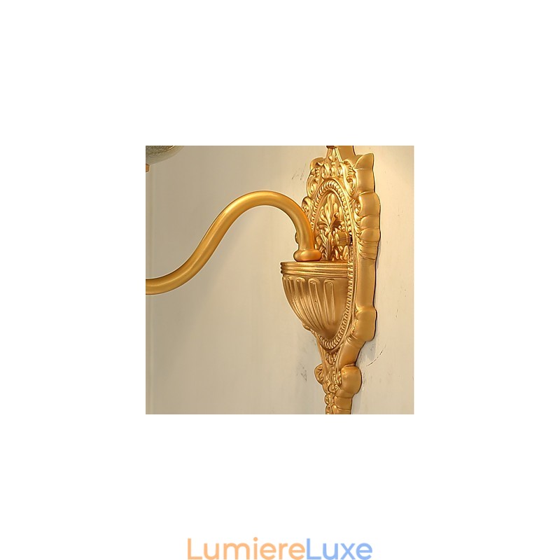 Applique murale simple, traditionnelle et classique en laiton, style mini