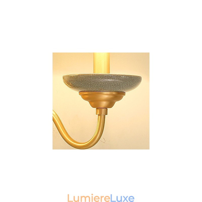 Applique murale simple, traditionnelle et classique en laiton, style mini