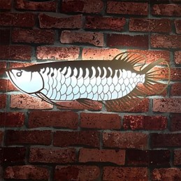 Appliques murales modernes en forme de poisson, style simple, éclairage acrylique, pour salon, couloir, chambre à coucher, hôtel, décoration
