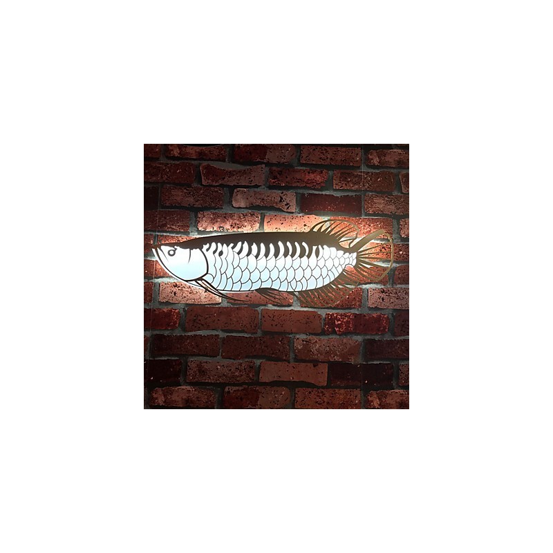 Appliques murales modernes en forme de poisson, style simple, éclairage acrylique, pour salon, couloir, chambre à coucher, hôtel, décoration