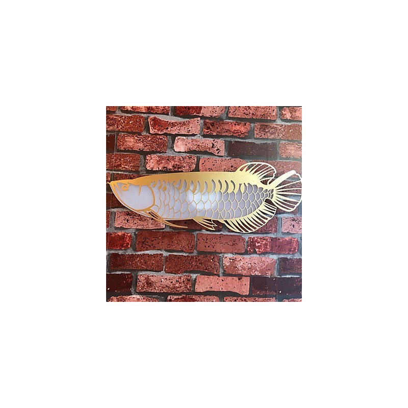 Appliques murales modernes en forme de poisson, style simple, éclairage acrylique, pour salon, couloir, chambre à coucher, hôtel, décoration