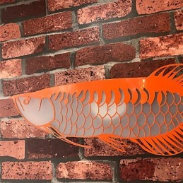 Appliques murales modernes en forme de poisson, style simple, éclairage acrylique, pour salon, couloir, chambre à coucher, hôtel, décoration