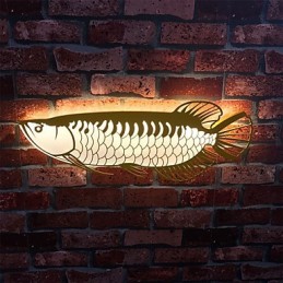 Appliques murales modernes en forme de poisson, style simple, éclairage acrylique, pour salon, couloir, chambre à coucher, hôtel, décoration