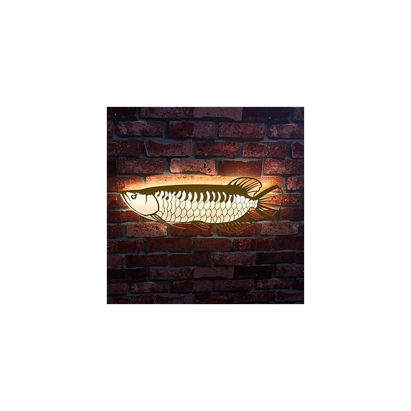 Appliques murales modernes en forme de poisson, style simple, éclairage acrylique, pour salon, couloir, chambre à coucher, hôtel, décoration