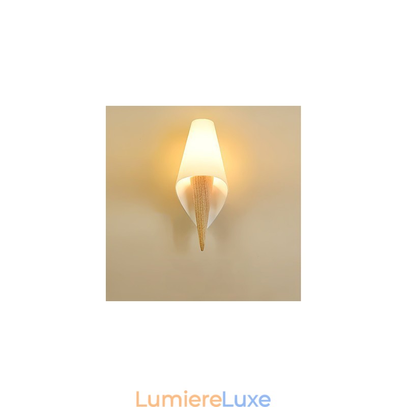 Applique murale simple de style européen pour la protection des yeux, éclairage d'ambiance, lampe murale de chambre à coucher