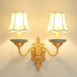 Applique murale en laiton classique, style mini, style traditionnel et rustique