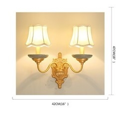 Applique murale en laiton classique, style mini, style traditionnel et rustique