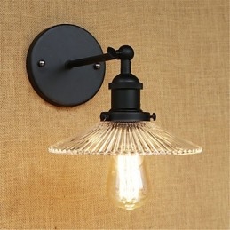 Applique murale rétro style mini avec protection des yeux et lumière ambiante