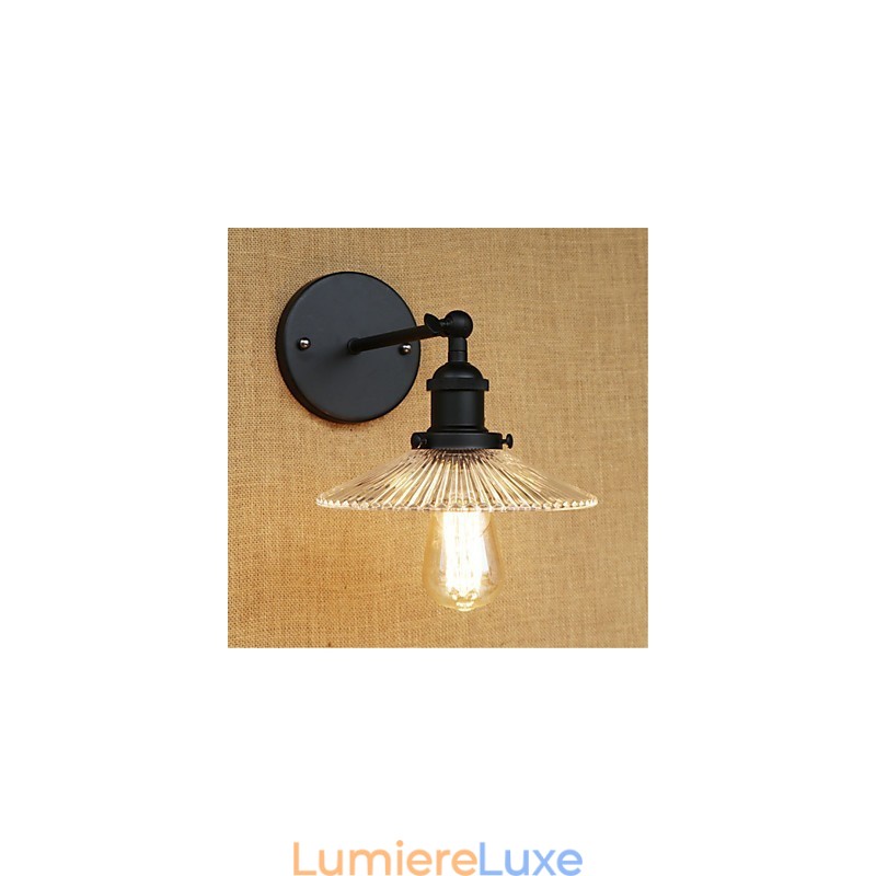 Applique murale rétro style mini avec protection des yeux et lumière ambiante