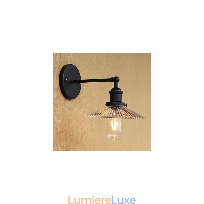 Applique murale rétro style mini avec protection des yeux et lumière ambiante