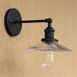 Applique murale rétro style mini avec protection des yeux et lumière ambiante