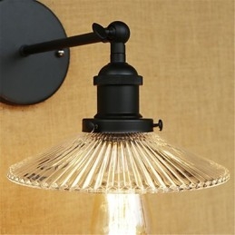 Applique murale rétro style mini avec protection des yeux et lumière ambiante
