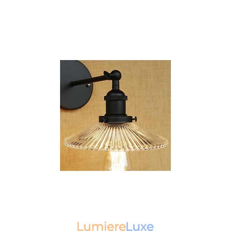 Applique murale rétro style mini avec protection des yeux et lumière ambiante