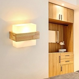 Nouveauté Country pour Mini Style Protection des Yeux Lumière Ambiante Appliques Veilleuse de Chevet Lampe Murale de Balcon Créative