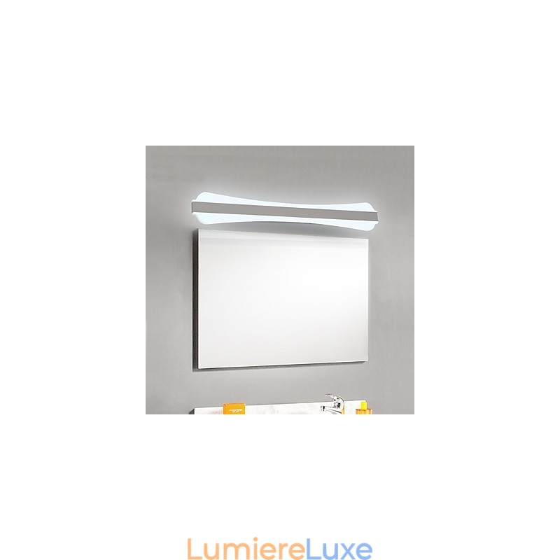 Lampe de miroir de salle de bain 10 W de haute qualité, appliques murales en acier inoxydable et acrylique, éclairage de maquillage