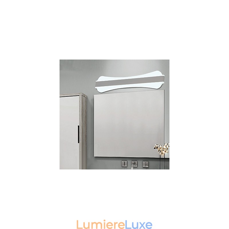 Lampe de miroir de salle de bain 10 W de haute qualité, appliques murales en acier inoxydable et acrylique, éclairage de maquillage