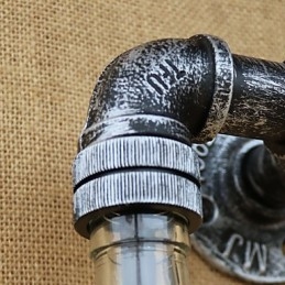 Applique murale rustique en laiton pour éclairage d'ambiance